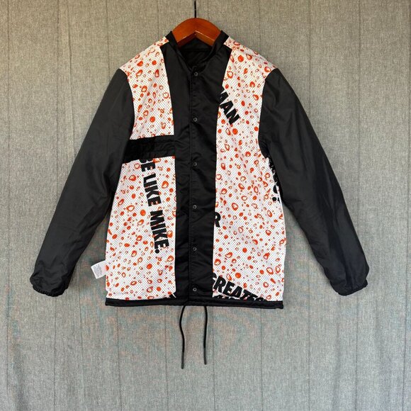 Jordan Like Mike Coach Gatorade Black Wind Breaker Sporty Jacket Size Small - Picture 10 of 15